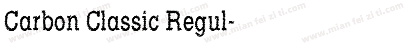Carbon Classic Regul字体转换